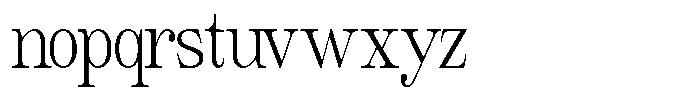 Giantrick Light Condensed Font LOWERCASE