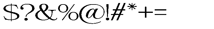 Giantrick Light Expanded Font OTHER CHARS