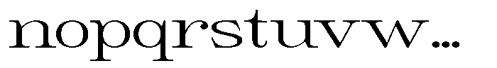 Giantrick Light Expanded Font LOWERCASE