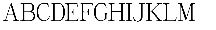 Giantrick Light Semi Condensed Font UPPERCASE