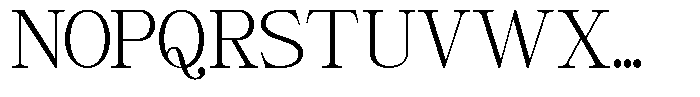 Giantrick Light Semi Condensed Font UPPERCASE