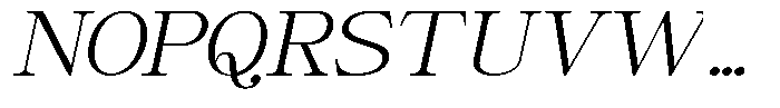 Giantrick Light Slanted Font UPPERCASE