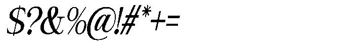 Giantrick Medium Condensed Slanted Font OTHER CHARS