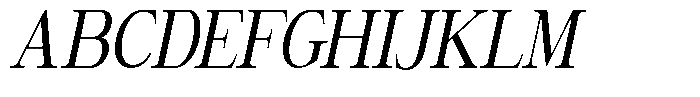 Giantrick Medium Condensed Slanted Font UPPERCASE