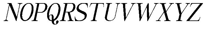 Giantrick Medium Condensed Slanted Font UPPERCASE