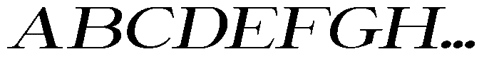 Giantrick Medium Expanded Slanted Font UPPERCASE