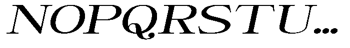 Giantrick Medium Expanded Slanted Font UPPERCASE