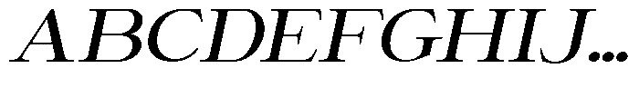 Giantrick Medium Semi Expanded Slanted Font UPPERCASE