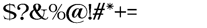 Giantrick Medium Font OTHER CHARS