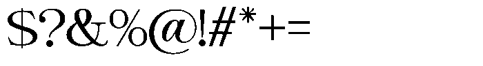 Giantrick Regular Font OTHER CHARS