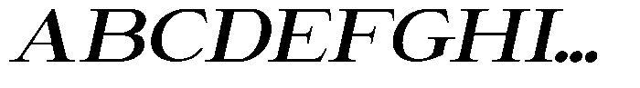Giantrick Semi Bold Semi Expanded Slanted Font UPPERCASE