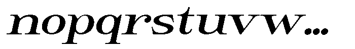 Giantrick Semi Bold Semi Expanded Slanted Font LOWERCASE