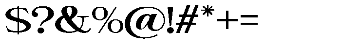 Giantrick Semi Bold Semi Expanded Font OTHER CHARS