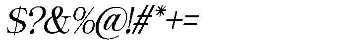 Giantrick Semi Condensed Slanted Font OTHER CHARS