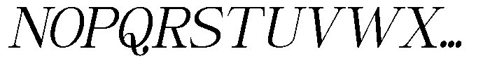 Giantrick Semi Condensed Slanted Font UPPERCASE