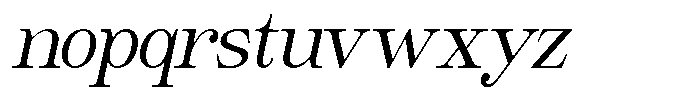 Giantrick Semi Condensed Slanted Font LOWERCASE