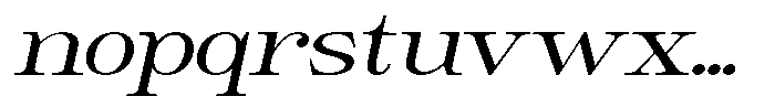 Giantrick Semi Expanded Slanted Font LOWERCASE