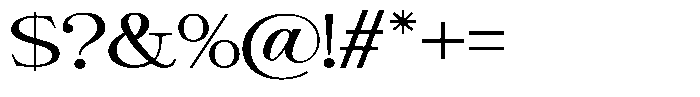 Giantrick Semi Expanded Font OTHER CHARS