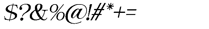 Giantrick Slanted Font OTHER CHARS