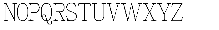 Giantrick Thin Condensed Font UPPERCASE