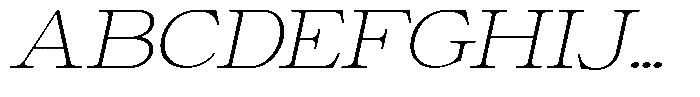 Giantrick Thin Expanded Slanted Font UPPERCASE