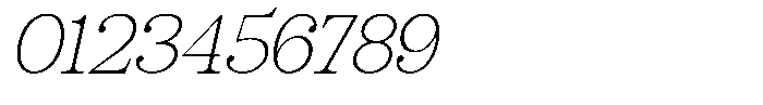 Giantrick Thin Slanted Font OTHER CHARS