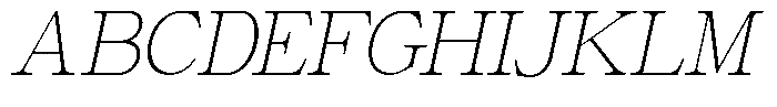 Giantrick Thin Slanted Font UPPERCASE