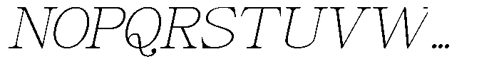 Giantrick Thin Slanted Font UPPERCASE