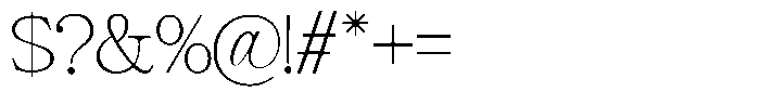 Giantrick Thin Font OTHER CHARS