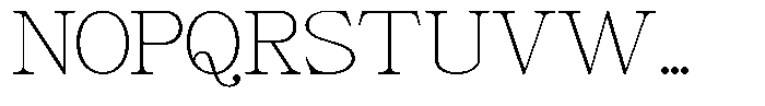Giantrick Thin Font UPPERCASE