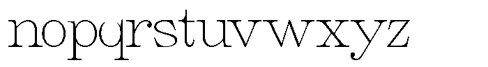 Giantrick Thin Font LOWERCASE