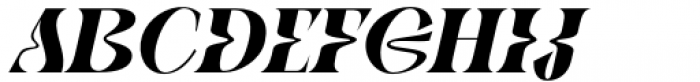 Gibeon Black Italic Font UPPERCASE