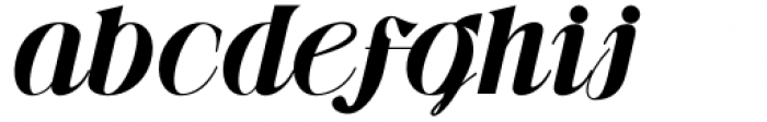 Gibeon Black Italic Font LOWERCASE