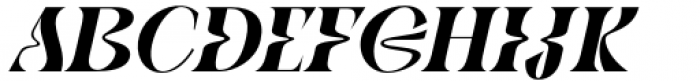 Gibeon Extra Bold Italic Font UPPERCASE