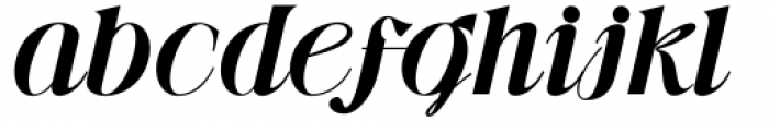 Gibeon Extra Bold Italic Font LOWERCASE