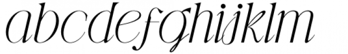 Gibeon Extra Light Italic Font LOWERCASE