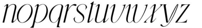 Gibeon Extra Light Italic Font LOWERCASE