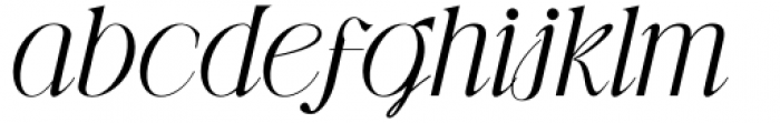 Gibeon Light Italic Font LOWERCASE