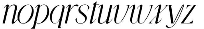 Gibeon Light Italic Font LOWERCASE