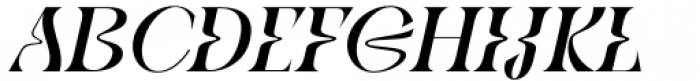 Gibeon Medium Italic Font UPPERCASE