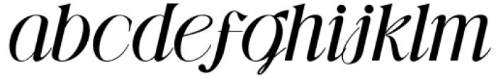 Gibeon Medium Italic Font LOWERCASE