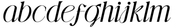 Gibeon Regular Italic Font LOWERCASE