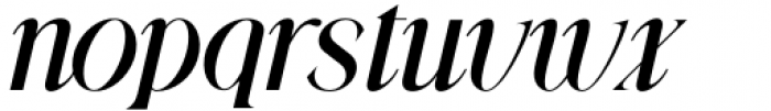 Gibeon Semi Bold Italic Font LOWERCASE