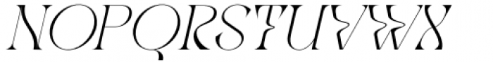 Gibeon Thin Italic Font UPPERCASE