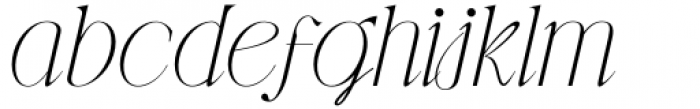 Gibeon Thin Italic Font LOWERCASE
