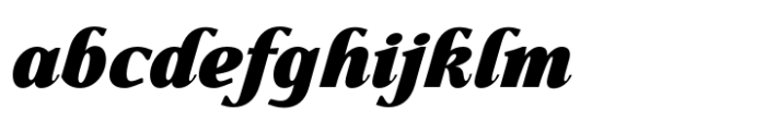 Gibralt Black Italic Font LOWERCASE