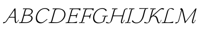 Gibralt Extra Light Italic Font UPPERCASE