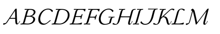 Gibralt Light Italic Font UPPERCASE
