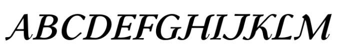 Gibralt Medium Italic Font UPPERCASE