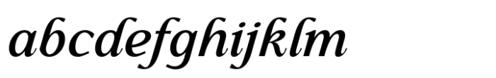 Gibralt Medium Italic Font LOWERCASE